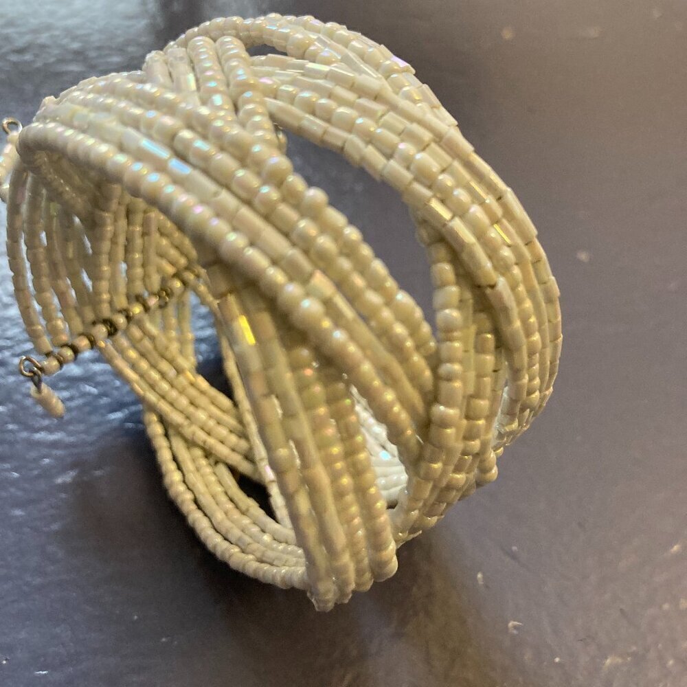 Beaded  Cuff Bracelet, EUC